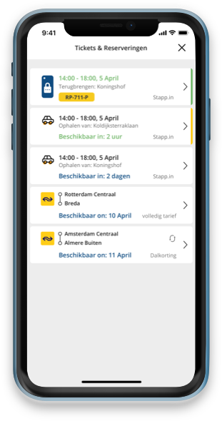 Gaiyo - bekijk je tickets en reserveringen