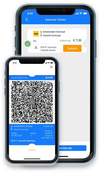 Koop je e-ticket met Gaiyo