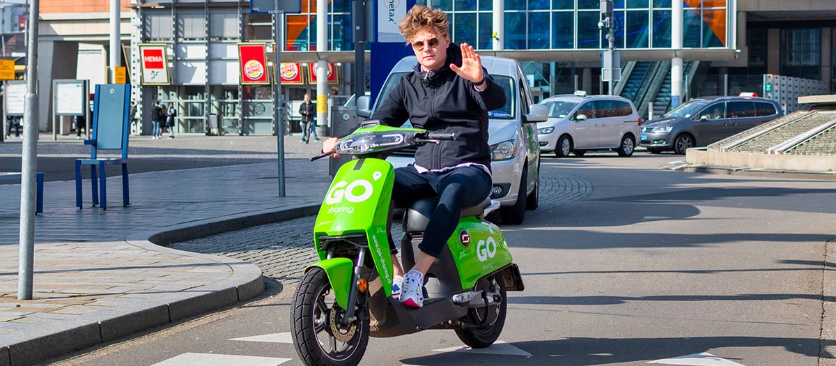 Primeur: Gaiyo lanceert als eerste de mogelijkheid om de groene deelscooters van GO Sharing te huren in eigen app