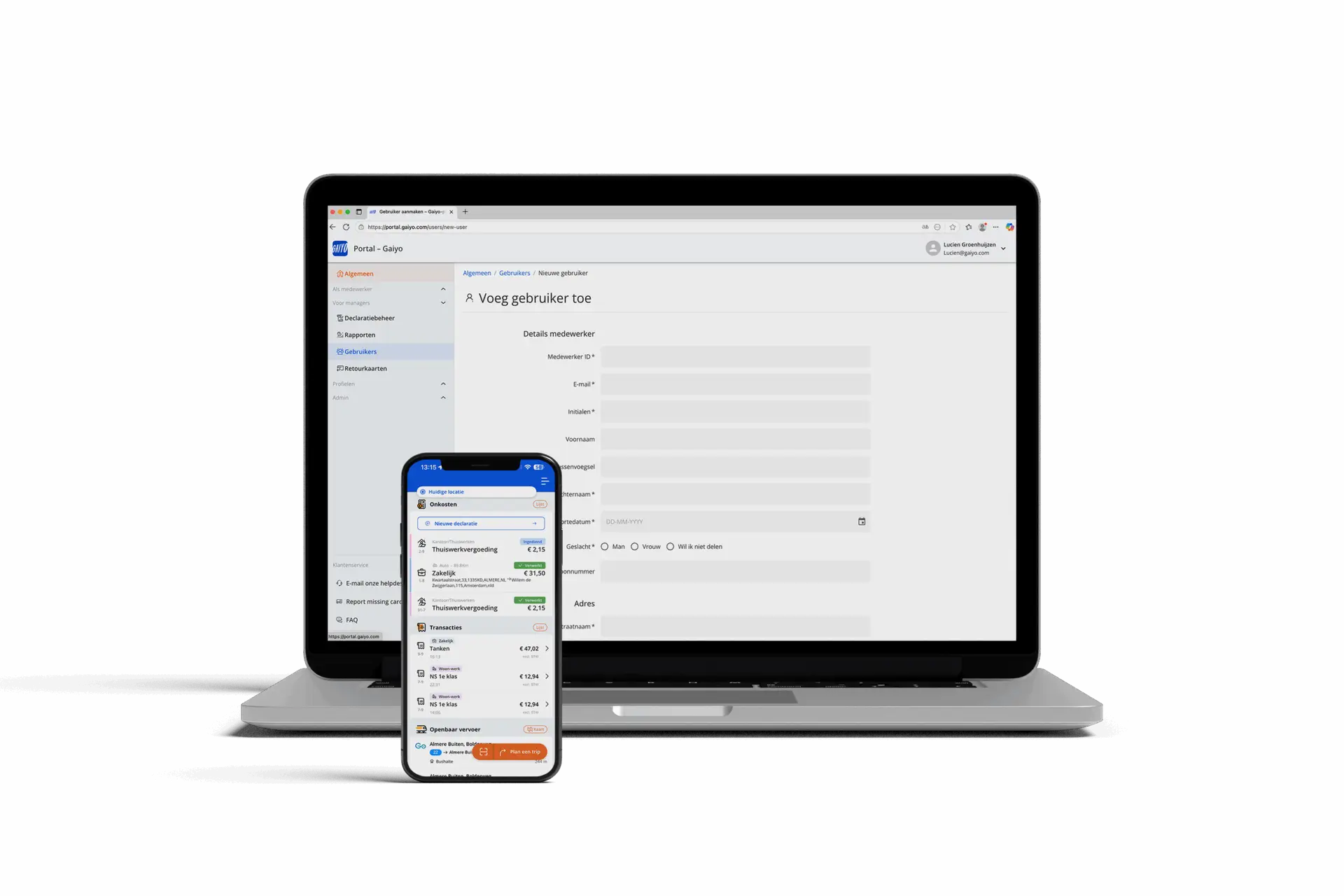 Gaiyo Start | Flexibel mobiliteitsplatform voor zakelijk reizen